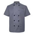 thumbnail image 1 of TOPTIE Unisex Short Sleeve Chef Coat Jacket, Dark Gray, 1 of 8