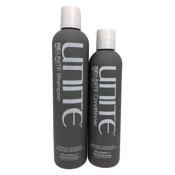 Unite Re Unite Repairing Shampoo 10 OZ & Repairing Conditioner 8 OZ Set