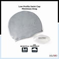 thumbnail image 3 of Dolfino Pro Silicone Swim Cap - Silver, 3 of 4