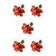 thumbnail image 3 of Decodeary Realistic Appearance Flower Decoration For Low Maintenance Garden Easy To Clean Cloth Decorations Fake Plants Flowers JH1241 Red 5Set, 3 of 6