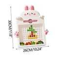 thumbnail image 1 of R-663 Pink M Baby Kids Educational Magnetic Drawing Board Large With Beads Pattern Size M Magnetic Board, 1 of 5