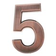 thumbnail image 2 of GUOOL ABS Copper Self-Adhesive Door Number Sign Plaque Sticky Numeric Digit Sticker , Number 5, 2 of 7