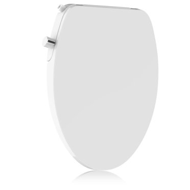 Siège de Toilette Bidet, Sièges de Toilette Bidet Allongés de Qualité Supérieure Non Électriques avec Double Buse, Faciles à Installer et à Utiliser, Parfaits pour l'Hygiène Personnelle et le Confort (Convient aux Toilettes Allongées, Blanc)
