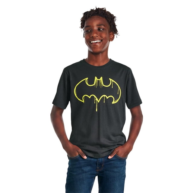 T-shirt à imprimé graphique Batman DC pour garçons