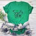 thumbnail image 2 of Pompotops T-Shirt Décontracté pour Femmes Imprimé Fête de la Saint-Patrick à Manches Courtes, 2 of 4