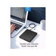 thumbnail image 3 of External CD DVD Drive Ultra-Slim Portable External DVD Recorder Player Reader 2 in 1 USB 3.0 and Type-C CD Writer for Laptop MacBook Air Pro Desktop PC Apple Mac Win 11/10/8/XP, 3 of 7