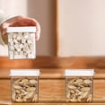 thumbnail image 1 of Meitianfacai Plastic Spice Jars with Lids, Kitchen Food Storage Container with Sealed Lid, Transparent Square Spice Containers Jar, Airtight Pantry Containers for Kitchen Storage and Organization, 1 of 7