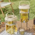 thumbnail image 4 of JZCHUNTOY Ensemble de Distributeurs d'Eau Froide pour Réfrigérateur, Pichet Étanche de Grande Capacité avec Bec Verseur, Distributeur de Boissons de Qualité Alimentaire avec Support à Plateau, Contenant à Boissons pour Fête Camping Maison Usage Quotidien, 4 of 7