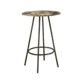 thumbnail image 1 of Monarch Specialties Home Bar, Bar Table, Bar Height, Pub, 30" Round, Small, Kitchen, Metal, Laminate, Brown Marble Look, Contemporary, Modern, 1 of 3