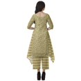 thumbnail image 4 of Moomaya Ensemble Kurti Kurta Pantalon pour Femmes Col Bateau Imprimé Robe 2 Pcs Tenue Ethnique, 4 of 6