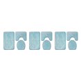 thumbnail image 2 of Decodeary 3pcs/set Absorbent Bath Rug Set Bathroom Dry And Fresh Easy To Install Anti-slip Polyester Non-Slip Chenille Bath Rug PJ210908-A010 3Set, 2 of 6