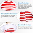 thumbnail image 4 of Padded Compression Shirt Protective Top Rib Chest Protector for Rugby Football Paintball Baseball Basketball, 4 of 6