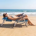thumbnail image 4 of Costway 2-Pack Folding Backpack Beach Chair 5-Position Outdoor Reclining Chairs with Pillow Pattern, 4 of 10