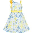 thumbnail image 1 of Girls Dress One Shoulder Sea Star Flower Dress Birthday Party 8 Years, 1 of 6