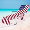 thumbnail image 1 of LSLJS Beach Chair Cover with Side Pockets, Microfiber Chaise Lounge Chair Towel Cover for Sun Lounger Pool Sunbathing Garden Beach Hotel, Easy To Carry Around, 1 of 6