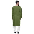 thumbnail image 3 of Atasi Kurta-Formen Indiens en Coton Uni à Manches Longues Ethniques pour Garçons, 3 of 5