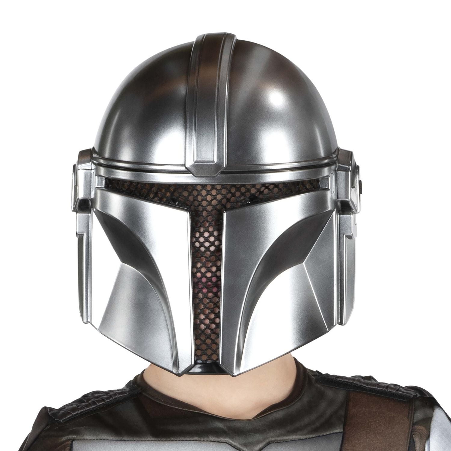 DEMI-MASQUE STAR WARS THE MANDALORIAN (ENFANT) - Demi-masque moulé avec bande élastique