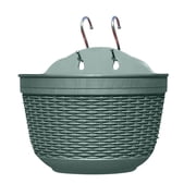 Flowerpots with Dish Ceramic, Hanging Plant Pots Flower Baskets Self Watering Wall Garden Plant Pot, Flower Pots