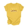 thumbnail image 1 of 514 Montreal Quebec Canada Area Code City Skyline Gift - Unisex T-Shirt - Inspired X, 1 of 1