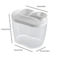 thumbnail image 3 of Oleegame 2 Pcs Boîtes de Rangement pour Produits à Capacité Fermée Rangement des Aliments Rangement Compartiments Secs Réservoirs de Mise en Conserve de Céréales Cuisines Restaurants et Bars Pot de Rangement pour Épicerie Vert, 3 of 9