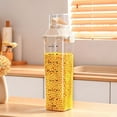 thumbnail image 1 of Birdeem Food Storage Container with Measuring Cup,Transparent Airtight Pantry Storage Organizer for Dry Goods,Cereal,Flour,Sugar,Snacks,Kitchen Storage Box with Measuring Compartment, 1 of 9