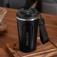 thumbnail image 1 of JWshufel Stainless Steel Coffee Mug Intelligent Temperature Display Portable Insulated Cup with Lifting Rope for Hot Cold Drinks Lightweight Easy to Carry and Clean, 1 of 4