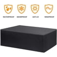 thumbnail image 1 of Housse de Mobilier d'Extérieur Imperméable pour Table de Jardin, Housse de Protection pour Zone d'Assise de Mobilier d'Extérieur, Capuche Respirante, Assise d'Extérieur, Meubles de Jardin, Tables et Ensembles de Meubles - 270*180*89 cm, 1 of 5