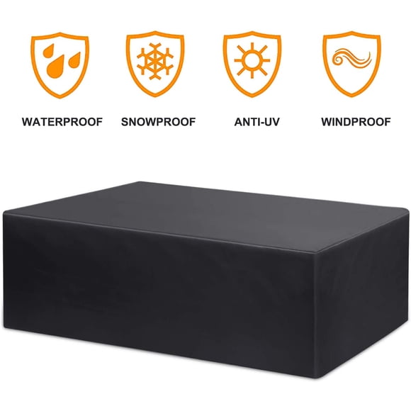 Outdoor Furniture Cover Waterproof Garden Table Outdoor Furniture Seating Area Protective Cover Breathable Hood Outdoor Seating Furniture Garden Tables and Furniture Sets - 170*94*70CM