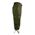 thumbnail image 3 of QATAINLAV Pantalon Capri pour Femme Pantalon de Randonnée Été Extérieur Athlétique Jogger Cargo Pantalon de Survêtement Uni Décontracté Athlétique Pantalon Court avec Poches Liquidation Vert Armée TG, 3 of 8