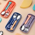 thumbnail image 5 of Toddler Utensils Kids Spoon and Fork Set，Cute Giraffe Child Flatware, 5 of 5