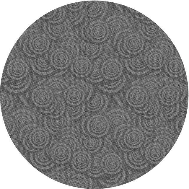 Ahgly Company Tapis d'Intérieur Lavable en Machine Carré Gris Transitionnel, 3 Pieds Carré