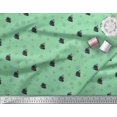 thumbnail image 2 of Soimoi Tissu Crêpe de Rayonne Vert Imprimé Nautique Navire & Roue au Mètre 46 Pouces de Large, 2 of 3