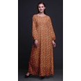 thumbnail image 4 of Bimba Robe Maxi à Manches Longues pour Femmes en Georgette Mousse à Imprimé Floral de Roses et de Renoncules, Taille Élastique - X-Grand, 4 of 5