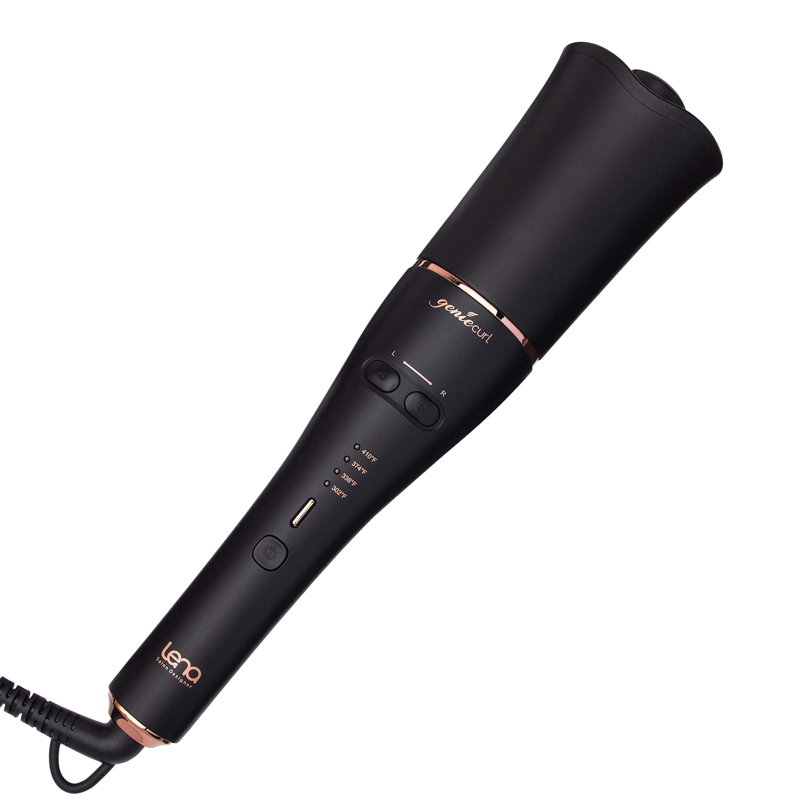 Lena Auto Hair Curler Automatic Curling Iron â€¢ Ionic Curling Wand Self Rotating Curler â€¢ Best for Long & Medium-Length Hair