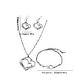 thumbnail image 3 of Love Pendant Earrings Bracelet Accessory Set Love Bracelet for Couples, 3 of 7