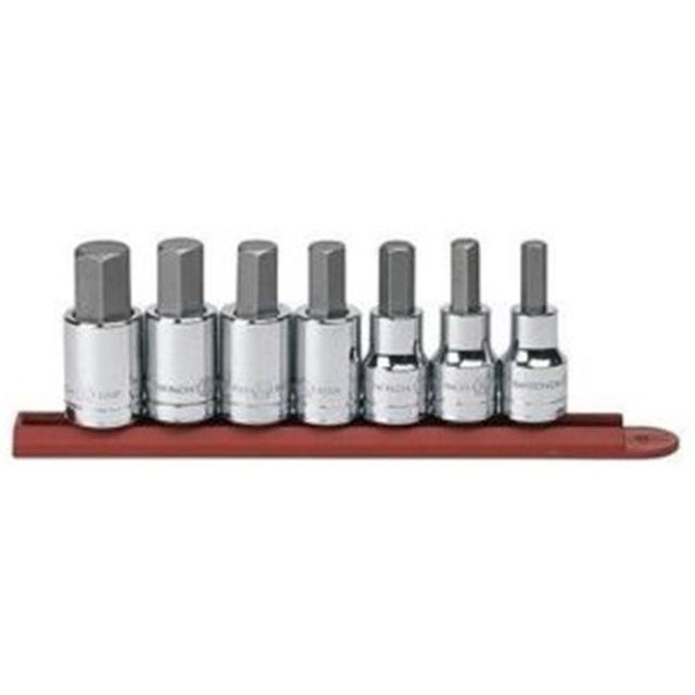 Ensemble de Douilles Hexagonales SAE 1/2 Pouce 7 Pcs
