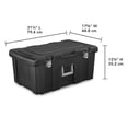 thumbnail image 2 of Coffre de rangement Footlocker de Sterilite en noir, 2 of 3