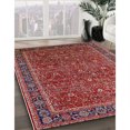 thumbnail image 2 of Ahgly Company Indoor Square Mid-Century Modern Red Oriental Area Rugs, 5' Square, 2 of 6