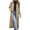 Khaki, variant on WRKEKC Women's Trench Coat Notch Lapel Button Front Solid Color Water-Resistant Spring Fall Elegant Outerwear for Women Black XXL