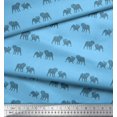 thumbnail image 2 of Soimoi Poly Georgette Fabric Bull Dog Print Fabric by The Yard 52 Inch Wide, 2 of 3