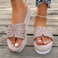 thumbnail image 1 of Tranfacy Chaussures d'Été, Sandales à Plateforme pour Femmes, Pantoufles Confort Décontractées à Bout Rond pour Femmes, Mode, Plage, Semelle Antidérapante, 1 of 4