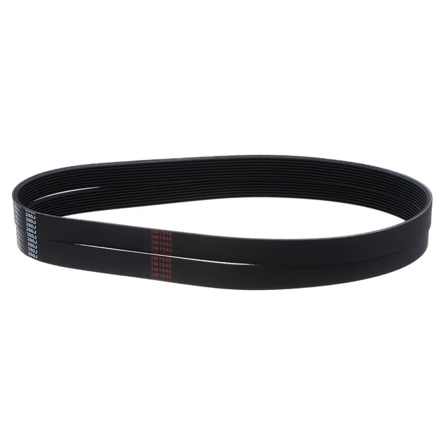 Unique Bargains 280J8 PJ V-Ribbed Belt 8 Ribs 28' Length x 0.74' Width, EPDM Industrial Transmission Serpentine Belt, 2 Packs