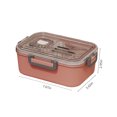 thumbnail image 2 of EGNMCR Kitchen Gadgets, Kitchen Accessories, Kitchen Utensils & Gadgets Bento Boxes For Adults - 1100 ML Bento Lunch Box For Kids Childrens With Spoon & Fork - Perfect Size For Meal Bento bin, 2 of 6