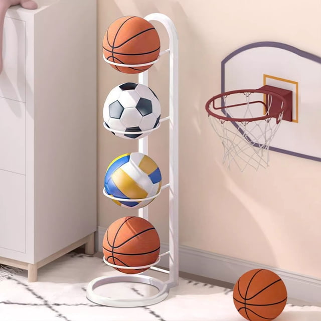 Danhjin Ball Stand The Second Floor Basketball Stand Is A Storage Rack for Balls-a Basketball Stand-and A Frame Storage Basket