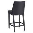 thumbnail image 3 of Modern Faux Leather and Metal 26" Counter Stool, Set of 2 - Black, 3 of 7
