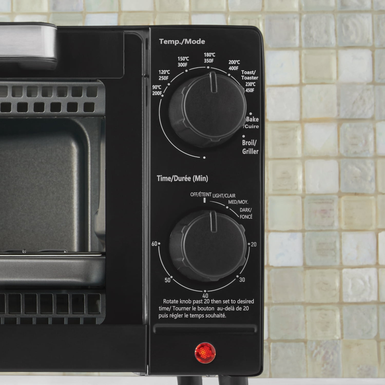 Mainstays Four Grille-Pain 4 Tranches de Comptoir avec 3 Réglages, inclut Grille et Plateau de Cuisson, Noir, Neuf