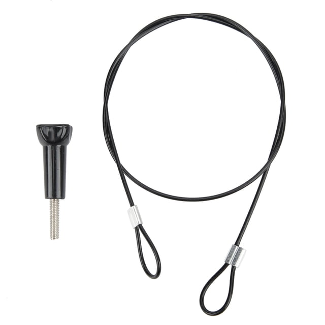 60cm Stainless Steel AntiLost Tether Lanyard with 1/4in Screw for GOPRO/OSMO Action