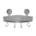 thumbnail image 1 of Corrugated Suction Cup Storage Rack Light Style No-Drill Bathroom Shower Wall Organizer Shelf for Kitchen Hotel, 1 of 4