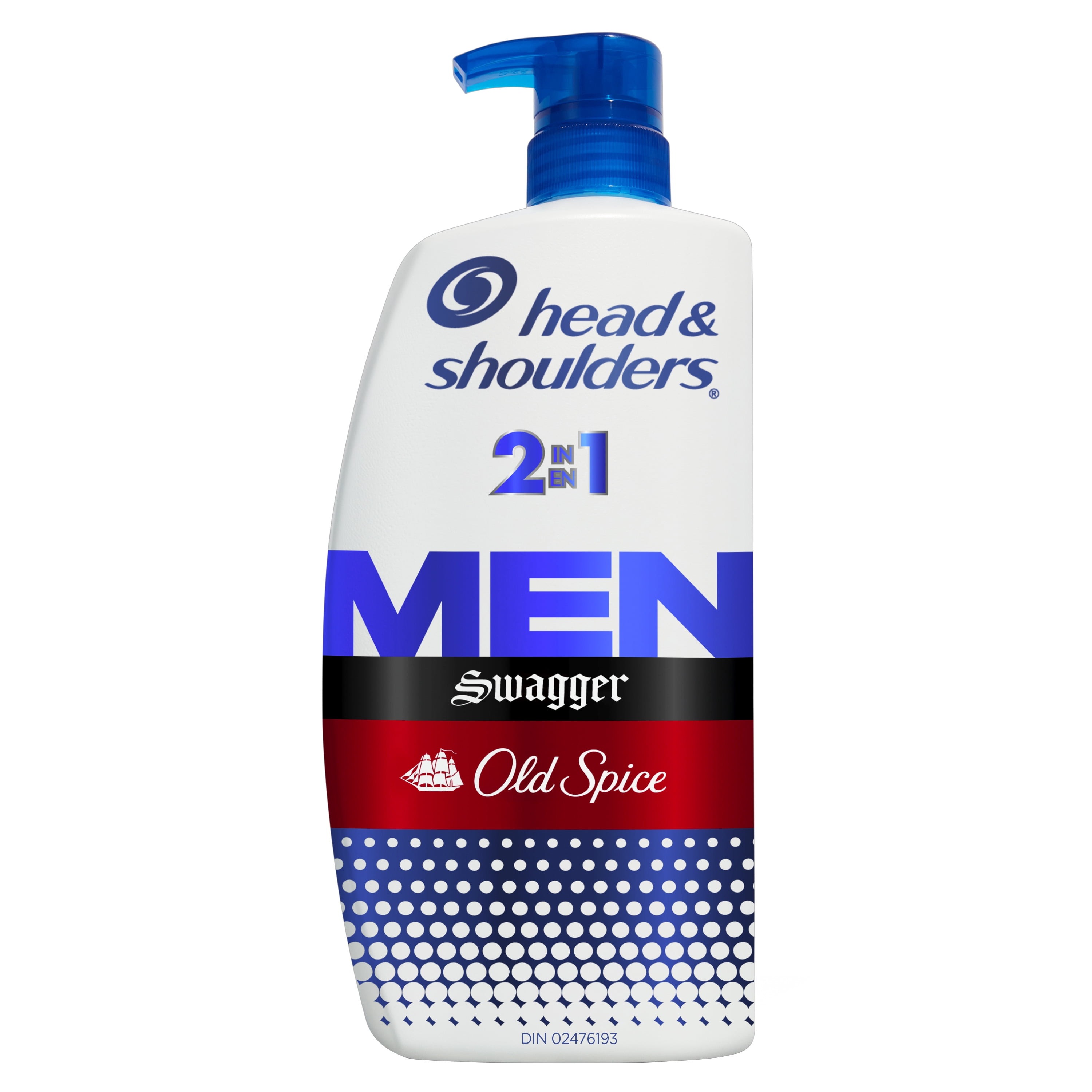 Head and Shoulders Mens 2 1 Dandruff Shampoo Conditioner, Anti-Dandruff Treatment, Old Spice Swagger for Daily Use, Paraben Free, 835ML