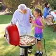 thumbnail image 2 of Patiojoy Electric BBQ Grill Portable Grill with Metal Cooking Grilling Rack Detachable Temperature Control & Removable Grease Collector Red, 2 of 10